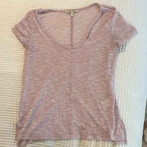 Express Light Purple Short Sleeve Tee